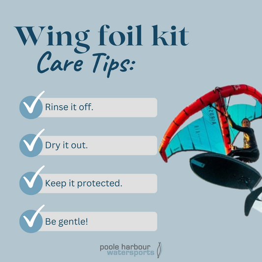 How to look after your wing foil kit? | Poole Harbour Watersports