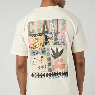 Mystic Funk Tee Marshmellow - Poole Harbour Watersports