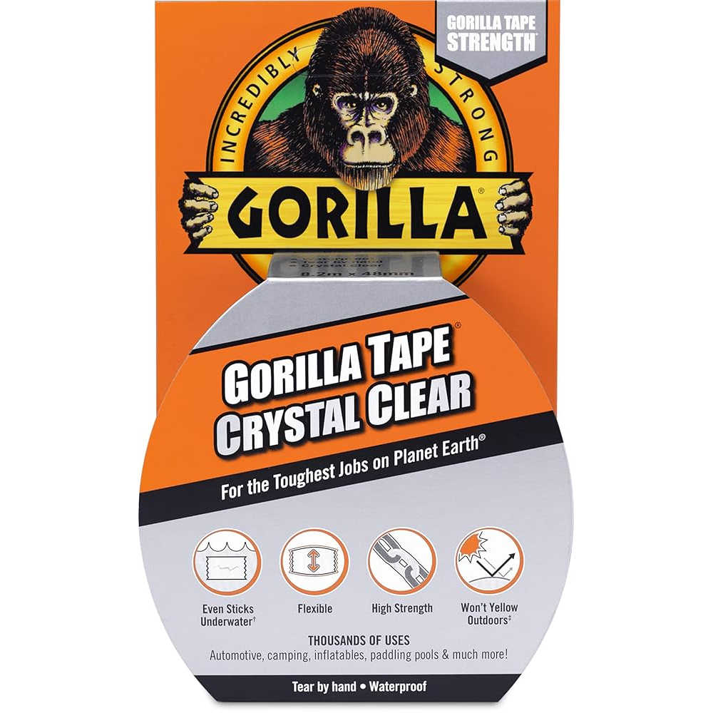 Gorilla Tape Crystal Clear (for sails) - Poole Harbour Watersports