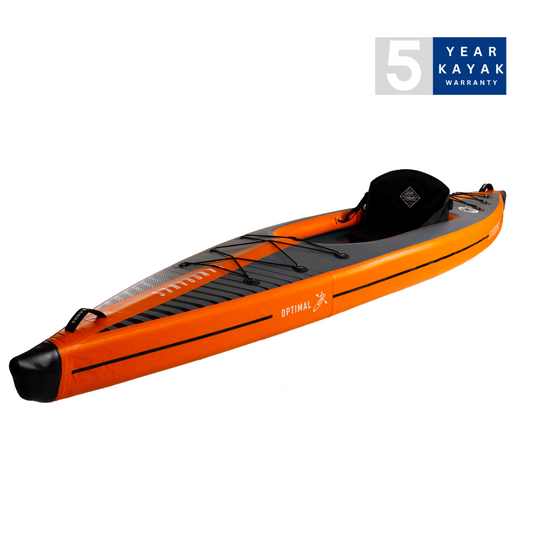 Sandbanks Style Optimal Single Seater Inflatable Kayak - Poole Harbour Watersports