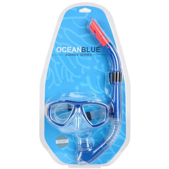 Ocean Blue Base Combo Adult Mask & Snorkel - Poole Harbour Watersports