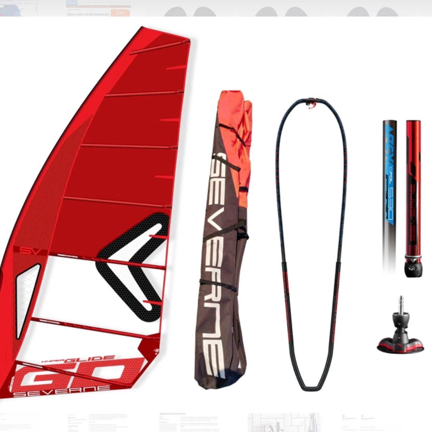 Severne HyperGlide Olympic iQ Foil Sail HGO - Poole Harbour Watersports