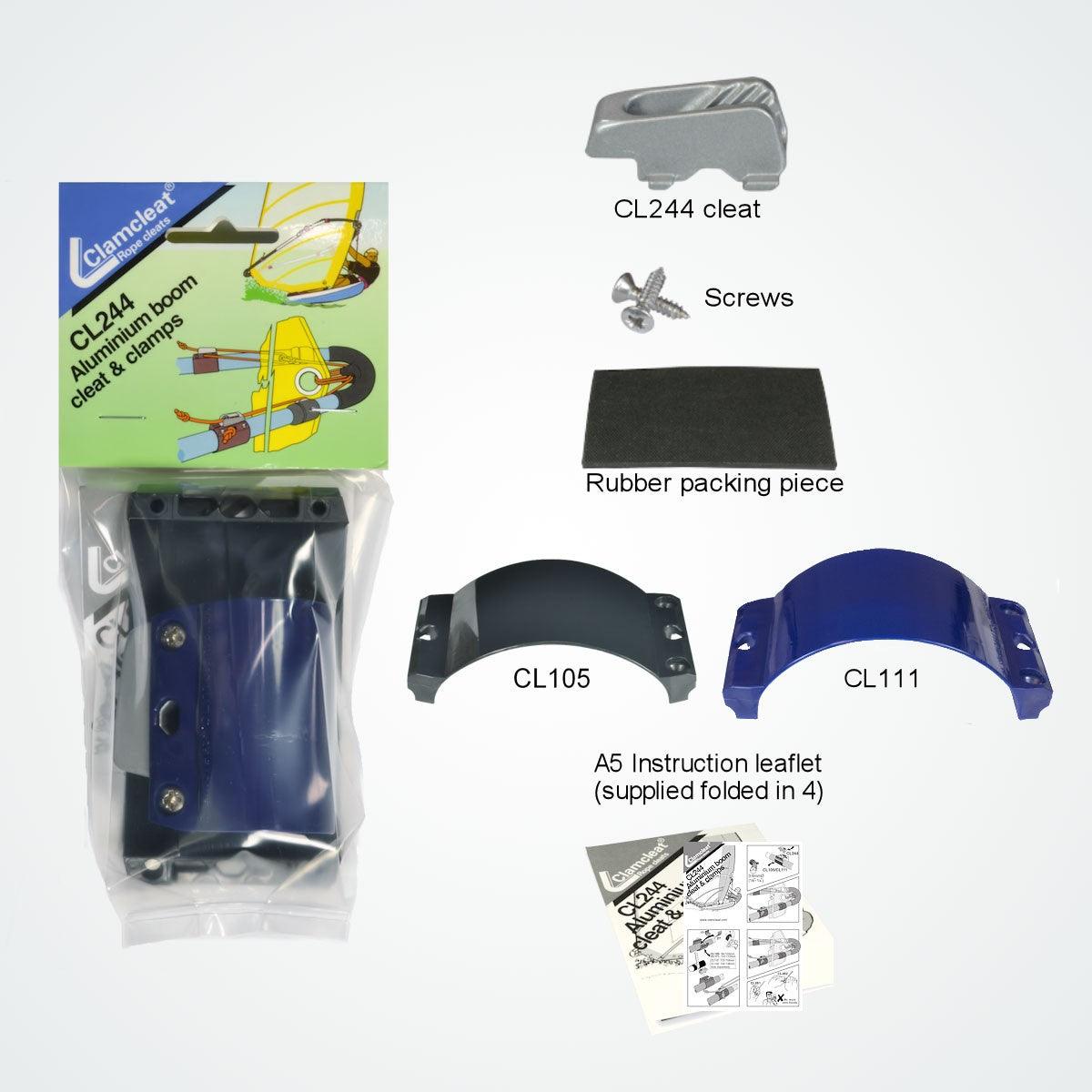 Aluminium Boom Cleat and Clamps - Poole Harbour Watersports