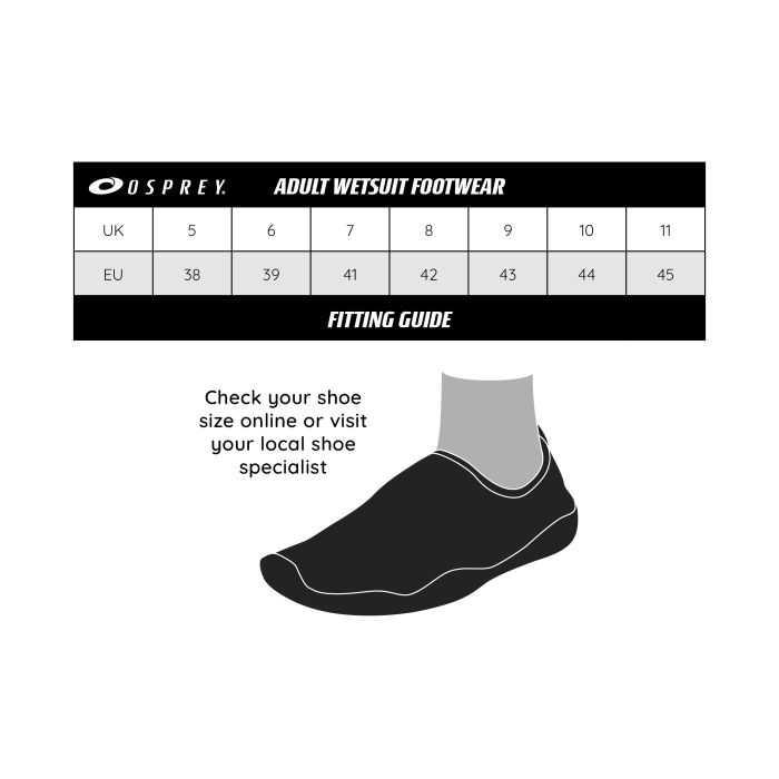 Osprey Adults 5MM Zipped Westsuit Boots - Poole Harbour Watersports