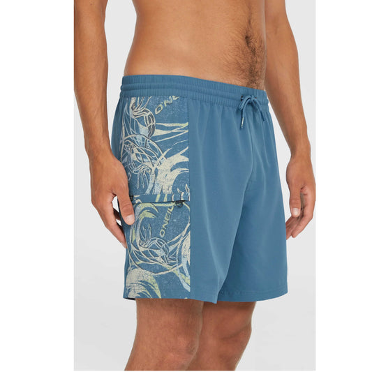 Men O'Riginals Side Panel 16'' Swim Shorts | Blue - Poole Harbour Watersports