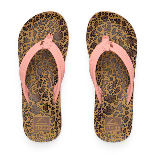 Reef Kids Ahi Leopard Flip Flops - Poole Harbour Watersports