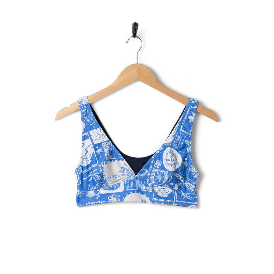 Salt Rock Island Tiles Womens Reversible Bikini Top - Poole Harbour Watersports