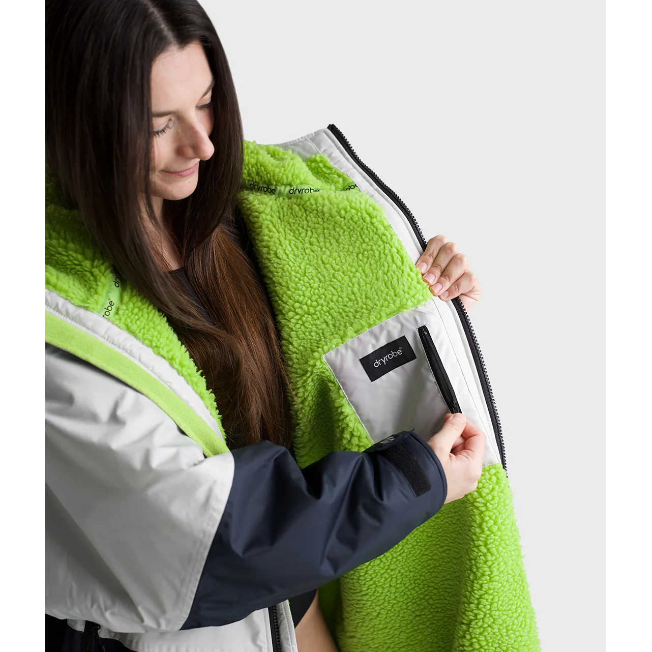 Dryrobe Advance Anthracite Lime - Poole Harbour Watersports