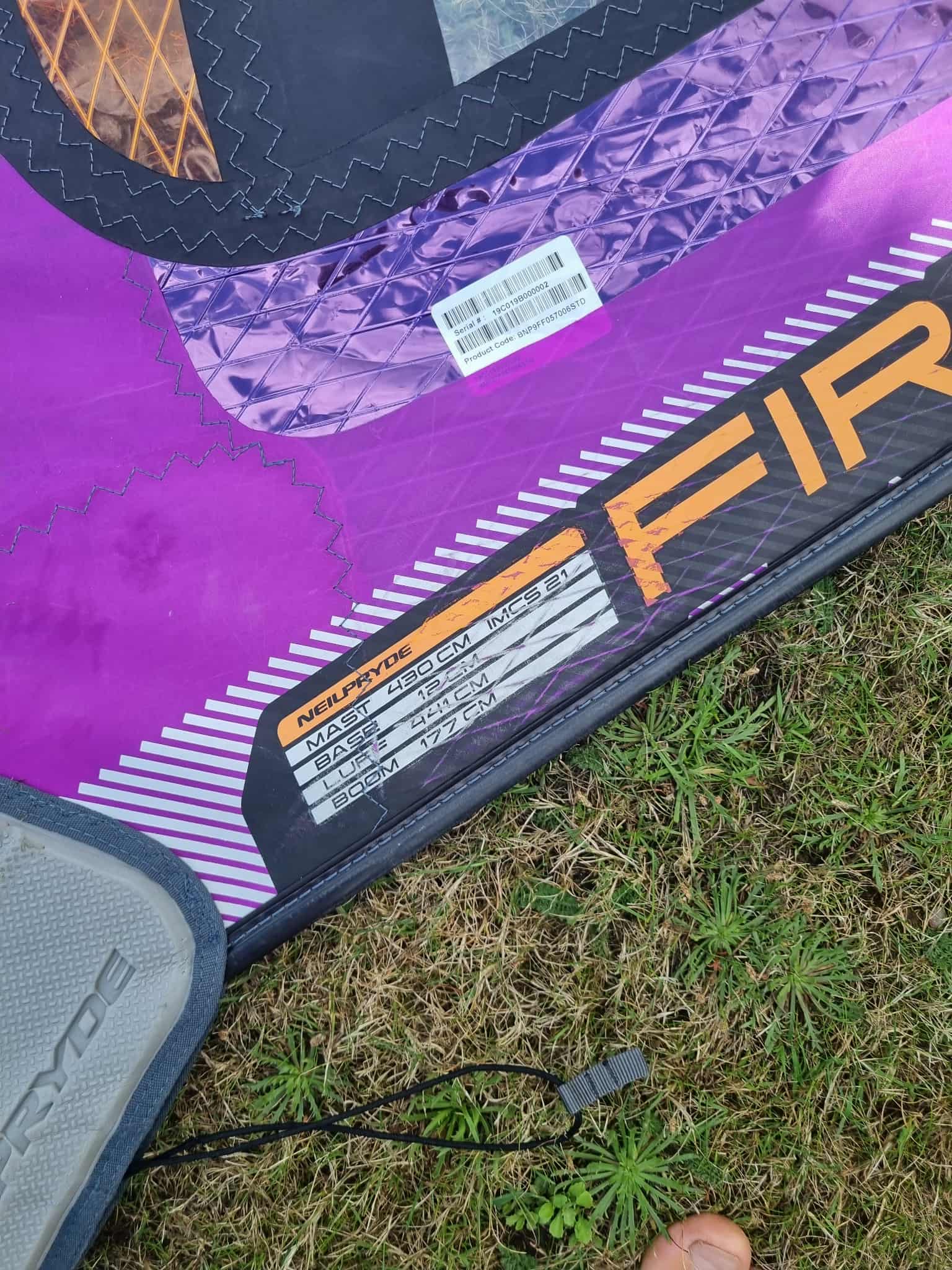 Second hand Neilpryde Fire Fly 5.7 - Poole Harbour Watersports