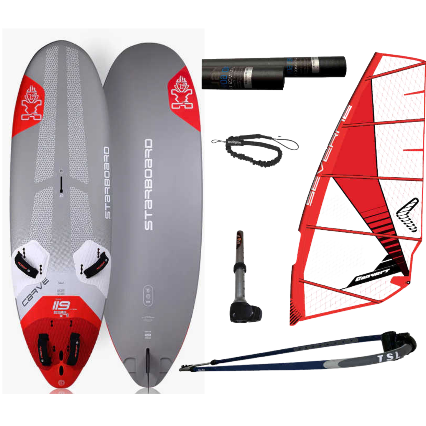 Starboard Carve Windsurf Board & Rig Package
