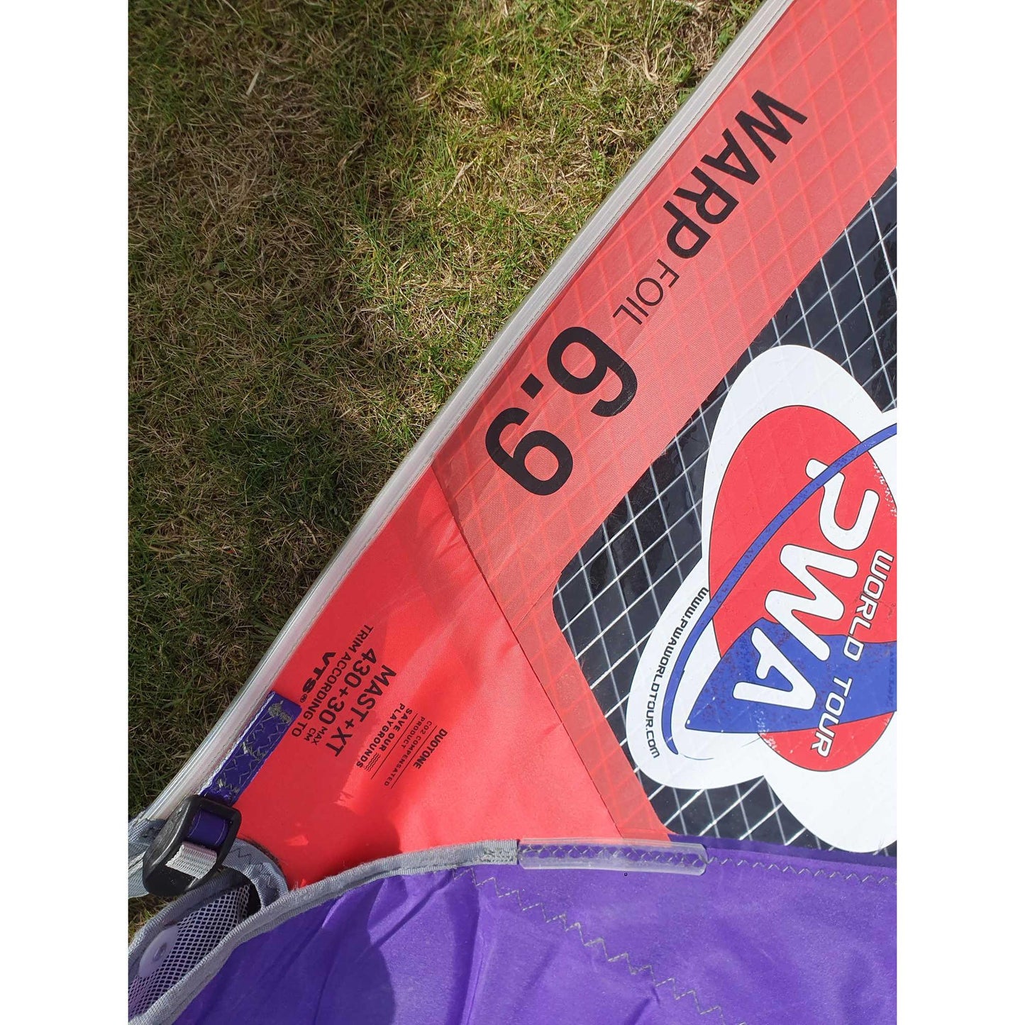 Duotone Warp Foil 6.9 second hand sail - Poole Harbour Watersports
