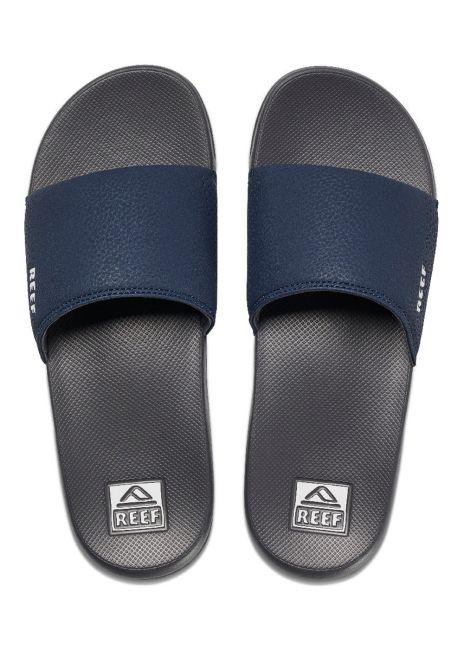 Reef One Slide Sandals Navy White - Poole Harbour Watersports