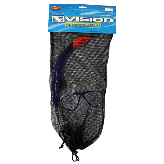 VISION Dive Adult PVC Mask and Snorkel Set - Poole Harbour Watersports